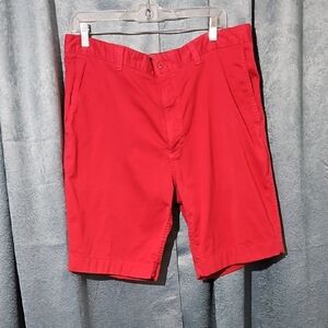 Daniel Cremieux Red Flat Front Casual Shorts